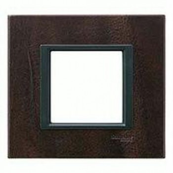 MGU68.002.7P2 Рамка Unica Class Темная кожа 1-постовая Schneider Electric фото