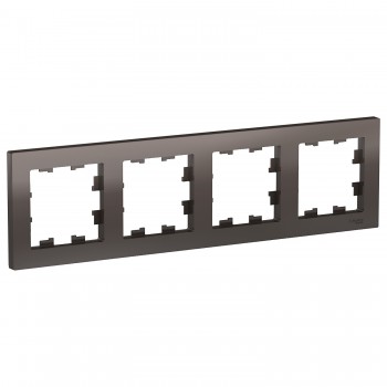 Рамка Мокко 4-постовая Systeme Electric (Schneider Electric) AtlasDesign ATN000604 фото