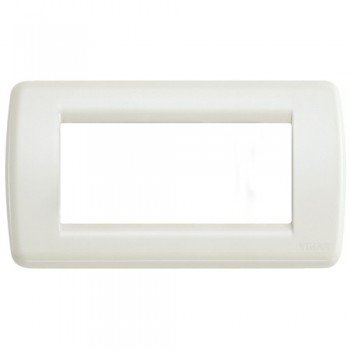 16754.10 Рамка Idea Rondo Слоновая кость 4 модуля Vimar фото