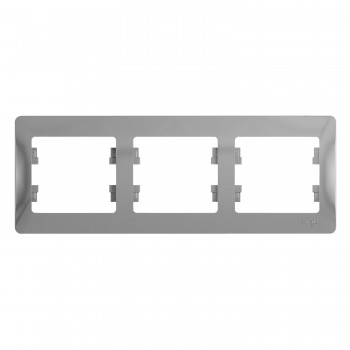 Рамка Алюминий 3-постовая Systeme Electric (Schneider Electric) Glossa GSL000303 фото