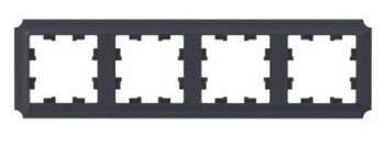 4-постовая рамка карбон Systeme Electric (Schneider Electric) AtlasDesign Antique ATN101004 фото