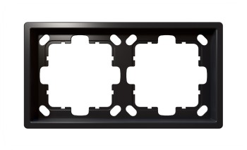 Рамка серия FD 2-постовая,  FD-Series Никель Jasmart FD1002NI фото