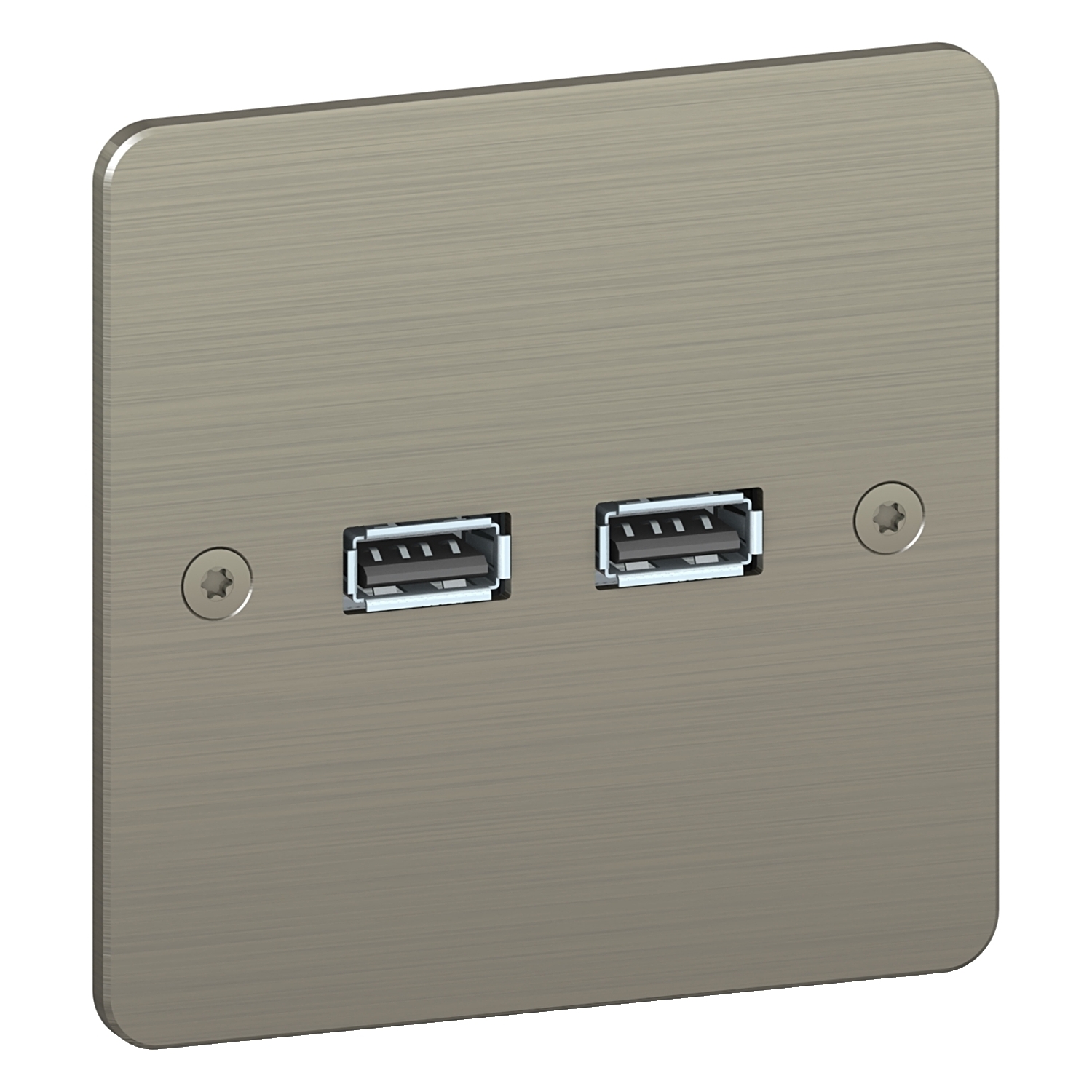 

Schneider Electric Sequence 5 SEQ5 Розетка USBx2 , никель S800409NB, Sequence 5 S800409NB