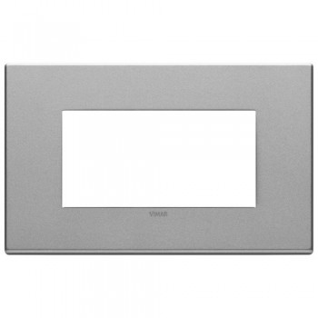 22654.02 Рамка Eikon EXE Серебро 4-модульная Vimar фото