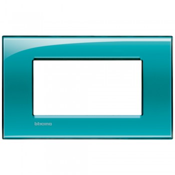 LNA4804VD Рамка LivingLight Квадрат Зеленый 4 модуля Bticino фото