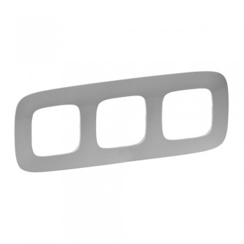 754393 Рамка Valena Allure Алюминий 3-постовая Legrand фото