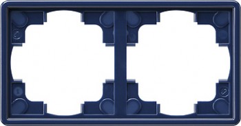 021246 Рамка S-color Синий 2-постовая Gira фото