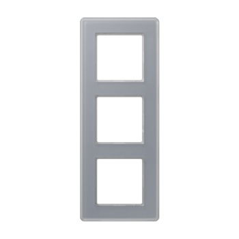 Рамка 3-ная, стекло цвет серый Jung A VIVA  AV583GLMKG фото