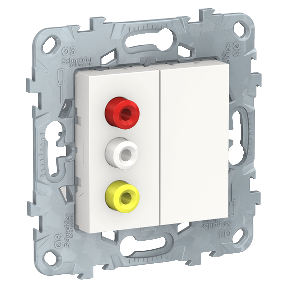

NU543118 Розетка 3 RCA, Белый Schneider Electric, Unica Studio NU543118