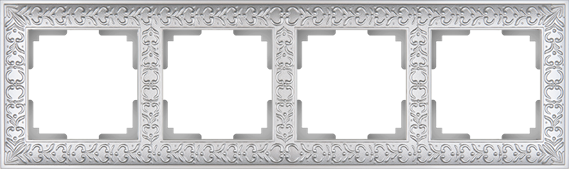 

WL07-Frame-04 Рамка на 4 поста (жемчужный) Antik Werkel a031785, Antik WL07-Frame-04 a031785
