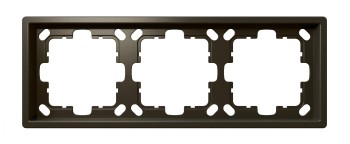 Рамка серия FD 3-постовая,  FD-Series Бронза Jasmart FD1003BR фото