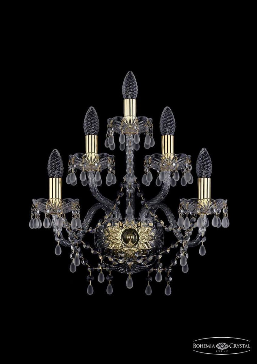 

Бра Bohemia Ivele 1410B/2+2+1/160/G/V0300, Золотой, 1410 1410B/2+2+1/160/G/V0300