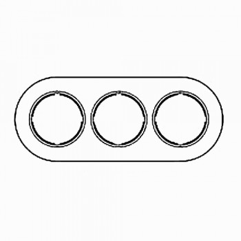 31803862 Рамка Garby Vert ille 3-постовая Fontini фото