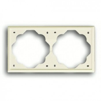Рамка 2-постовая, слоновая кость ABB Impuls 1722-72 фото