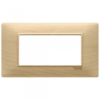 14654.61 Рамка Plana Натуральный клен 4 модуля Vimar фото