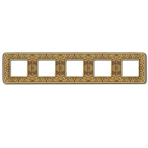 

FD01375PB Рамка Emporio Bright Patina 5-постовая Fede, Emporio FD01375PB