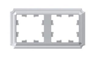 2-постовая рамка алюминий Systeme Electric (Schneider Electric) AtlasDesign Antique ATN100302 фото