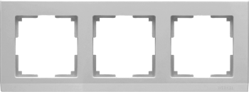 W0031806 Рамка на 3 поста (серебряный) Stark Werkel a050922 фото