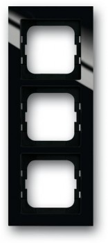 Рамка для монтажа заподлицо 3-постовая, черный ABB Axcent 1723-281/11 фото