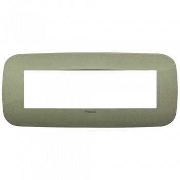 19687.87 Рамка Arke Round Зеленый 7 модулей Vimar фото