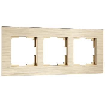 Рамка на 3 поста AluMax (шампань) Werkel a066335 W0033511 фото