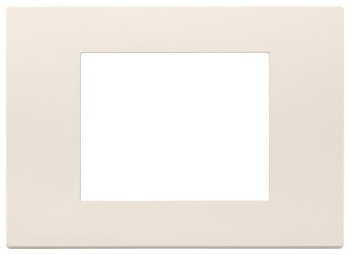 30653.01  Рамка Total Look Linea, 3 модуля, бежевый матовый Canvas Vimar фото