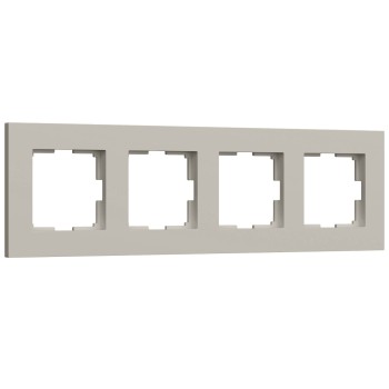 Рамка на 4 поста Slab (дымчатый софт) Werkel a071628 W0042917 фото