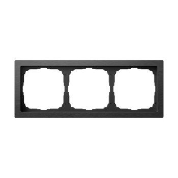 Рамка 3 поста металл оникс Systeme Electric Artgallery pure GAL312303 фото