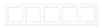 EPS485WWM Рамка ECO Profi Standart Белый матовый 5-постовая Jung фото