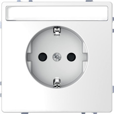 

MTN2302-6035 D-life розетка 16а с з/к и полем для надписи, бел. лотос Merten, D-Life MTN2302-6035