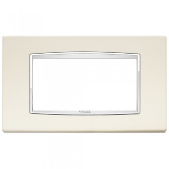 20654.C02 Рамка Eikon Chrome Classica Античный белый 4 модуля Vimar фото