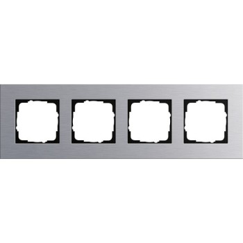 Рамка 4-постовая, алюминий Jasmart G-Metal G1004AS фото