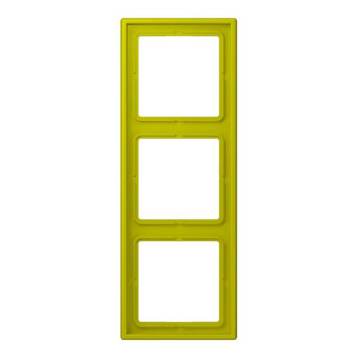 

LC9834320F Рамка Les Couleurs Le Corbusier Vert olive vif 3-постовая Jung, Les Couleurs Le Corbusier LC9834320F