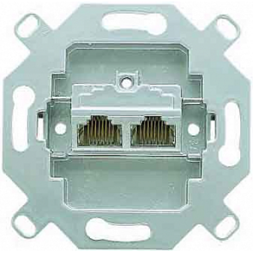 

EPUAE8-8UPOK6 EcoProfi Розетка компьютерная 2-ая наклонная 6 кат UAE экранированная Jung, ECO Profi Deco EPUAE8-8UPOK6