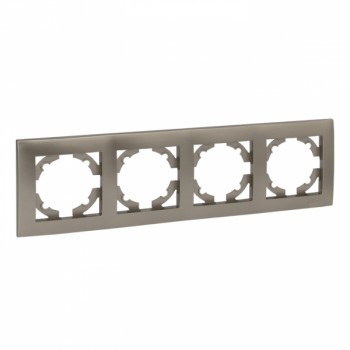 Рамка 4-местная кашемир EKF Валенсия EWM-G-304-40 фото