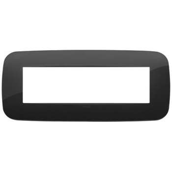 19687.81 Рамка Arke Round Черный 7 модулей Vimar фото