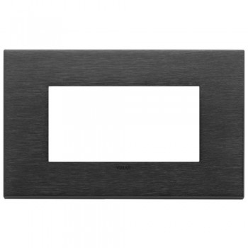 22654.13 Рамка Eikon EXE Черный сатиновый 4-модульная Vimar фото