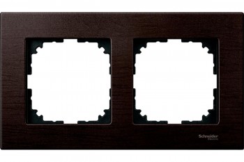 Рамка 2-постовая, венге Merten M-Elegance MTN4052-3471 фото