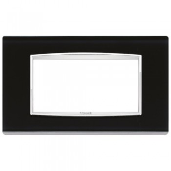 20654.C71 Рамка Eikon Chrome Classica Лед черный 4 модуля Vimar фото