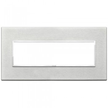 21657.02 Рамка Eikon Evo Серый / Серебристый 7 модулей Vimar фото