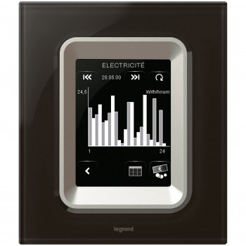 069306 Рамка Celiane Стекло Черное 1-постовая Legrand фото