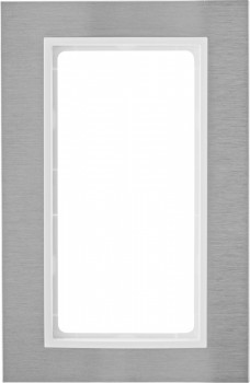 13093609 Рамка с большим вырезом B.7 Полярная белизна, нержавеющая сталь 2-постовая Berker фото