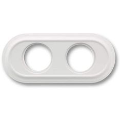 35802052 Рамка Venezia Oval Белый лакированный 2-постовая Fontini фото