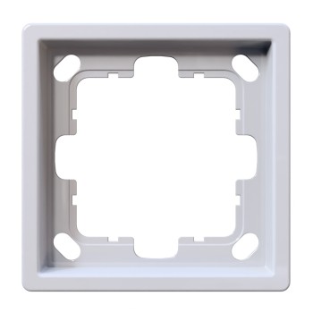 Рамка серия FD 1-постовая,  FD-Series белый глянцевый Jasmart FD1001W фото