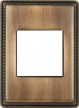 39821532 Рамка с квадратным вырезом Venezia Metal Бронза 1-постовая Fontini фото
