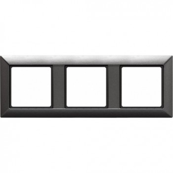 EP483AN Рамка ECO Profi Антрацит 3-постовая гор/верт. Jung фото