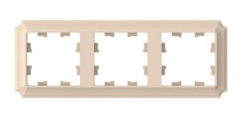 3-постовая рамка песочный Systeme Electric (Schneider Electric) AtlasDesign Antique ATN101203 фото