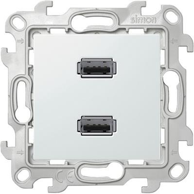 

2411090-030 Коннектор 2хUSB, бел Simon 24, 2411090-030
