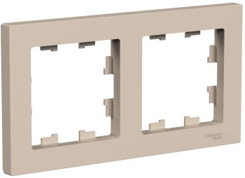 Рамка Песочный 2-постовая Systeme Electric (Schneider Electric) AtlasDesign ATN001202 фото
