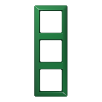 AS583BFGN Рамка ударопрочная AS 500 Зеленый 3-постовая Jung фото